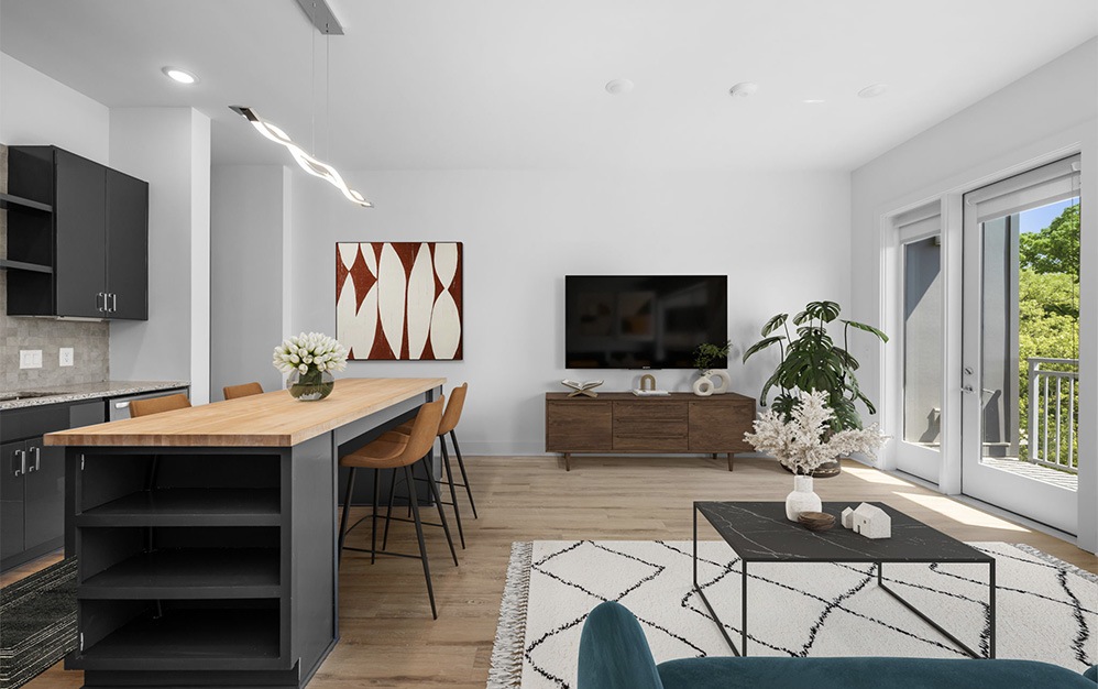 A6 - 1 bedroom floorplan layout with 1 bathroom and 815 square feet (Living
)