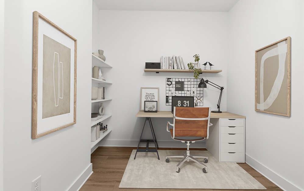 B1-Den - 1 bedroom floorplan layout with 1 bathroom and 800 square feet (Den)